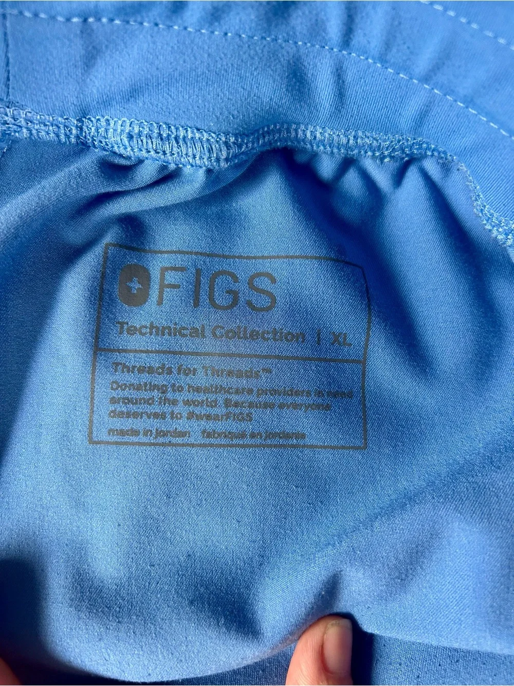 Figs Technical Collection Blue Drawstring Jogger Scrub Pants